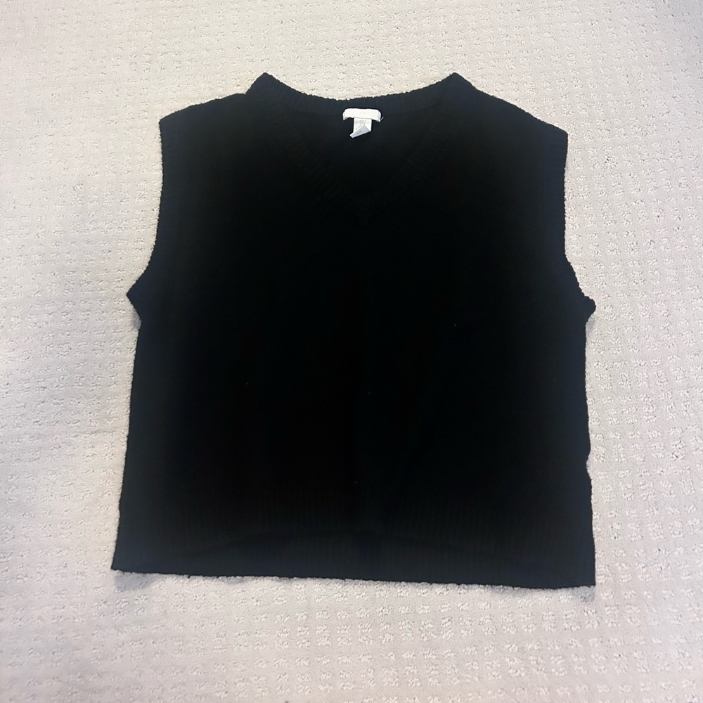 H&M Black Sweater Vest, Women’s Medium
